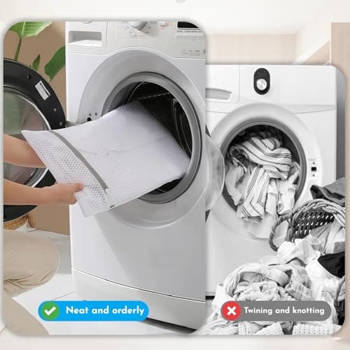 6 Pack Mesh Laundry Bags,Reusable Large Laundry Bags for Washing Machine — view 4