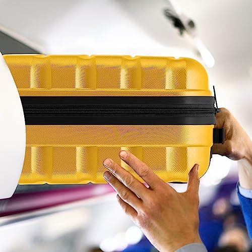 Flight Knight 55x40x20 Ryanair Priority Cabin Suitcase, Also for EasyJet, Jet2, Lightweight,ABS Hard Shell, Durable 4-Wheel Cabin Case, Carry-On Size 10kg Hand Luggage, Travel Bag- 55 x 40 x 20 — view 5