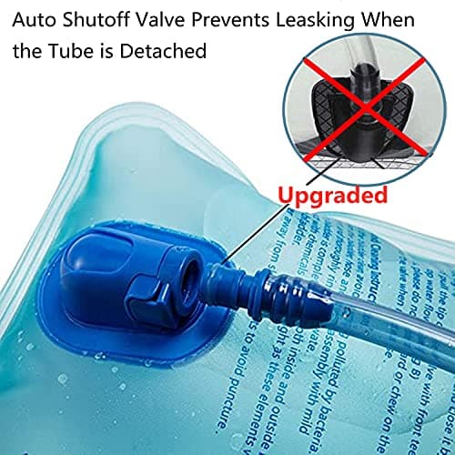 TANNOZHE Hydration Water Bladder-Leak Proof-BPA Free Hydration Pack Replacement-Sports Travel Reservoir Bag Pack Hiking Outdoor-2Litre Blue — view 2