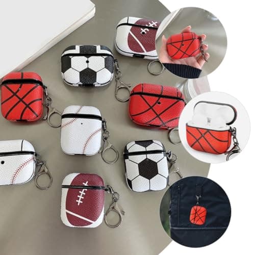 CATIEBYE Shockproof Wireless Earbud Protector Case for 3rd Generation Wireless Earbuds with Genuine Leather Material, Portable and Protects from Bumps, Suitable for Sports and Travel Use — view 5