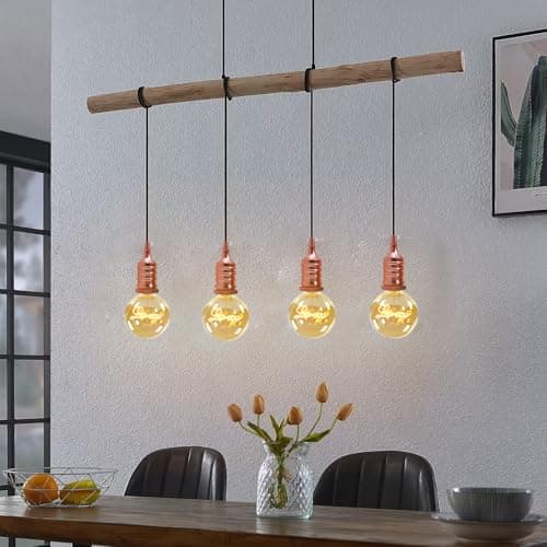 Light Bulb Holder Lamp Bases Screw Cap Wall Adapter Converter Socket Ceiling Pendant E27 Fitting Fixing DIY Lighting Accessory Parts for Home, Cafe, Bar,Shop (Rose Gold) — view 2