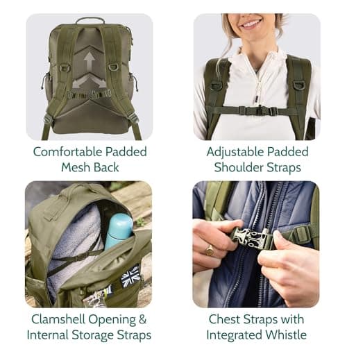 Trail Tactical Backpack, 30L, Green — view 4