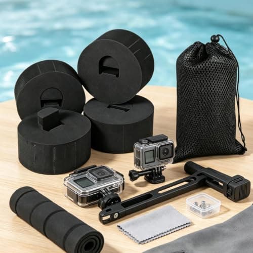 Scuba Diving Camera Float 4-Piece with Net Bag Foam — view 2