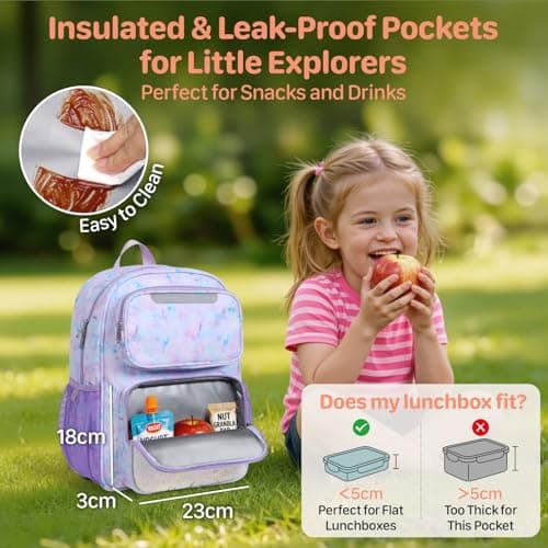 Bagseri Kids Backpack for Girls - 15L School Bag for Kids 4-8 Years — view 4