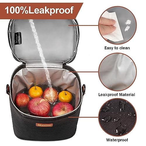 Mancro Breastmilk Cooler Bag Fits 6 Baby Bottles with Ice Pack — view 4