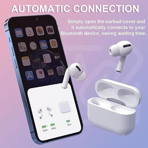 Wireless Earbuds ,In Ear Headphone,Bluetooth 5.3 In Ear Phones, HiFi Stereo Deep Bass 48H Playtime,IPX7 Waterproof Auto Pairing earphones for Android/IOS — view 4