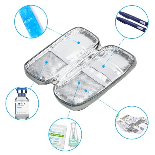 YOUSHARES Insulin Cooler Travel Case TSA-Approved for Monjaro GLP-1 Pens — view 6
