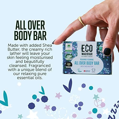 Eco Warrior All Over Body Soap Bar for Face, Hand & Body, Shea, Vegan, 100g — view 5