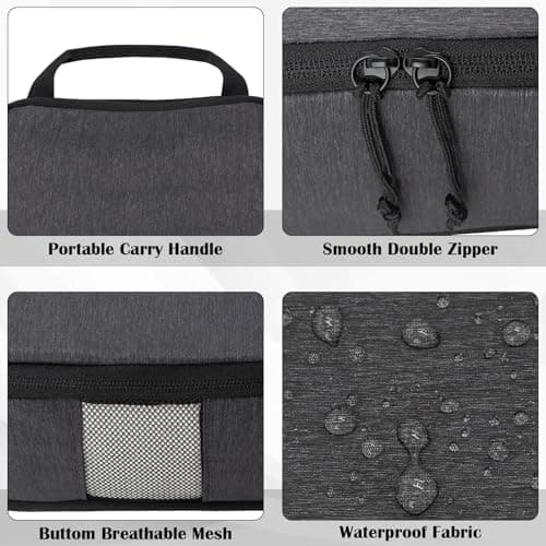 Extra Large Compression Packing Cubes for Travel Essentials, 2 Set Expandable Travel Cubes for Packing Compression Bags Luggage Suitcase Organizer, Black — view 4