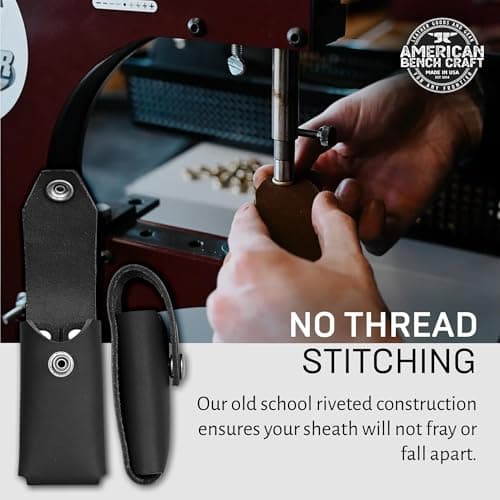 American Bench Craft Riveted Leather Multi Tool Case fits Gerber MP400 - Leather Sheath — view 5