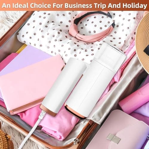 Lanboo Clothes Steamer, Foldable Lightweight Travel Steamer for Home&Office, Handheld Portable 20s Fast Heat-Up Wrinkle Remover with Brush, Detachable 120ml Water Tank & Anti-Leak Design — view 4