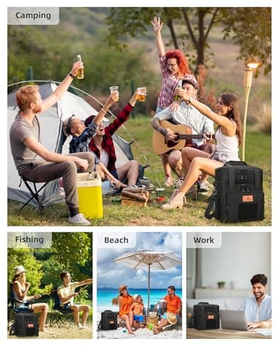 Lunch Bag for men Large Insulated Double Layer Cooler Bag for Work — view 6