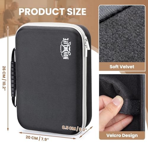 Hard Travel Case for Hair Clippers, Barber Supplies Holder for Hair Cutting — view 3