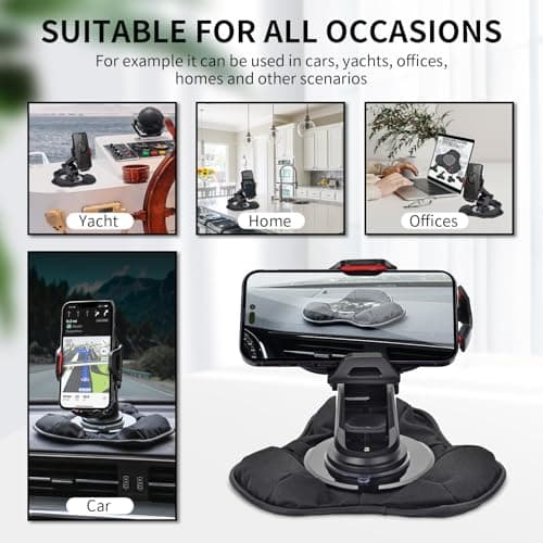 Nonslip Beanbag Dashboard Friction,Car Sat Nav GPS Dashboard Mount for Garmin, TomTom, Magellan and Other Portable GPS Navigators — view 6