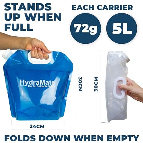 HydraMate Water Carrier Camping - Collapsible Containers 5L Bottles — view 3