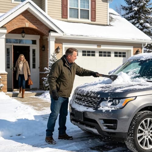 Car Ice Scraper - Ice Removal Shovel, Ergonomic Frost Cleaner — view 2