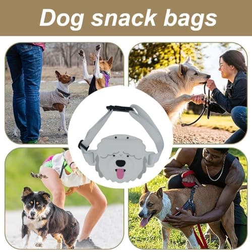 Dog Snack Pouch 200 Ml Dog Shape Silicone Magnetic Closure — view 4