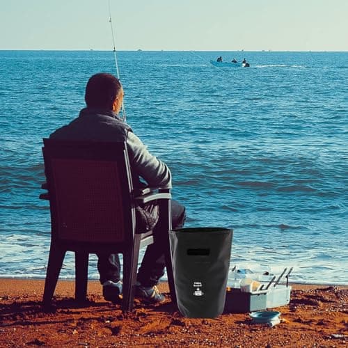 ULTECHNOVO Foldable Water Bucket 15l Black Pvc Portable Outdoor Storage — view 3