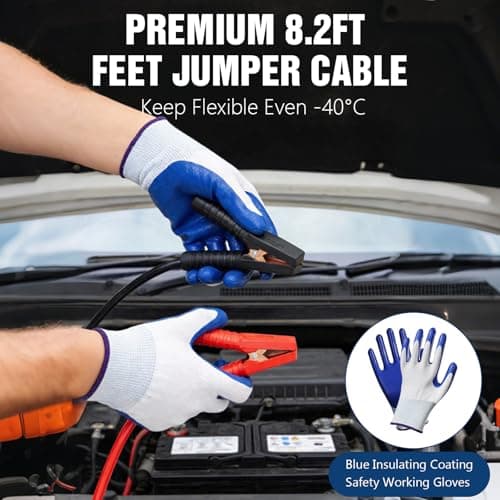 XOOL Car Emergency Kit with Jumper Cables, First Aid Kit, Tow Strap & Tool Set – 88PCS Roadside Safety Kit for Cars, Trucks & SUVs — view 2