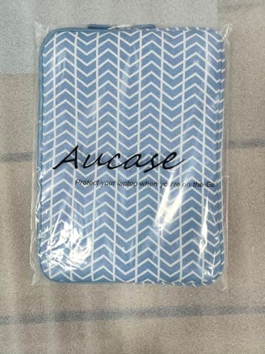 Aucase Laptop Case Sleeve 11.6 13 inch, Thickest Lightest Water Resistant Canvas Neoprene Protective Laptop Bag for Macbook Air 13 inch M3 M2/ Pro 13, Surface, suitable for man lady kid — view 2