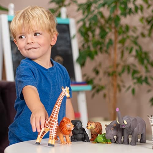 Learning Minds Set of 8 Jumbo Zoo Animal Figures — view 2