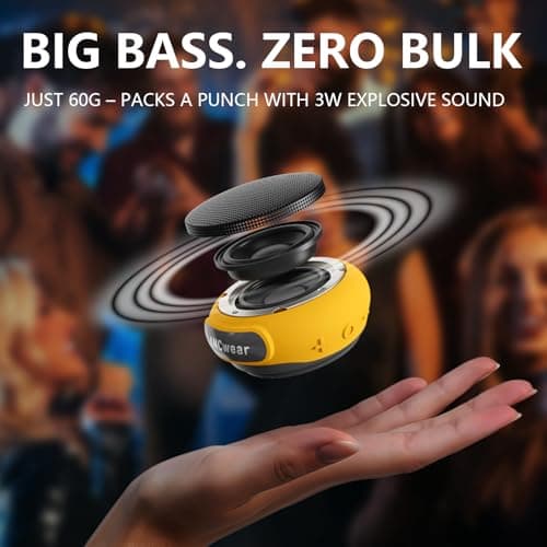 ANCwear Wearable Bluetooth Speaker with Clip, 3-Way Portable Mini Speaker — view 6