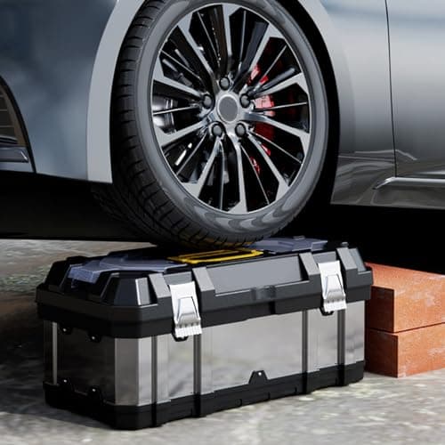 Stainless Steel Tool Box Portable Toolbox Electrician Hardware Storage Box Large Capacity Industrial Suitcase Tool Bag Multi Layered Storage Compartments — view 3