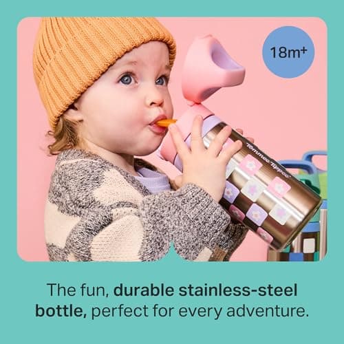 Tommee Tippee On The Go Insulated Straw Bottle 18m+ Stainless Steel — view 3