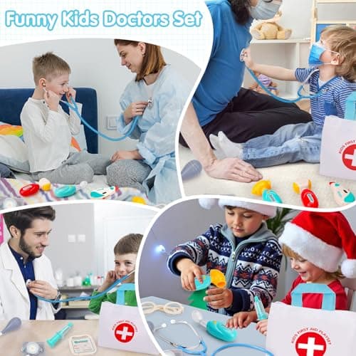 Doctors Set for Kids Toddler Doctors Kit Set Pretend Role Play Doctor — view 6