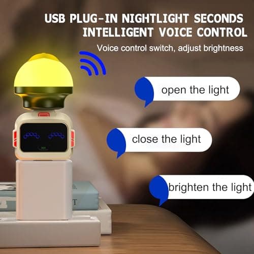 Voice Command Switches Double Port USB Type C to USB Converter for Low Voltages Gadgets Appliances English Voice Controlled Switches — view 6