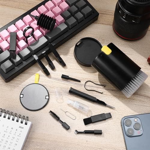 Artibetter 20-In-1 Laptop and Earphone Cleaning Kit Keyboard Brush for Office and Travel Electronics — view 4