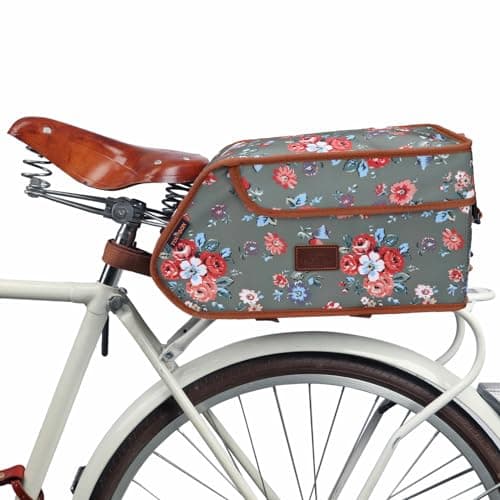 Waterproof Canvas Bicycle Pannier Bike Rear Rack Insulated Trunk Cooler Bag