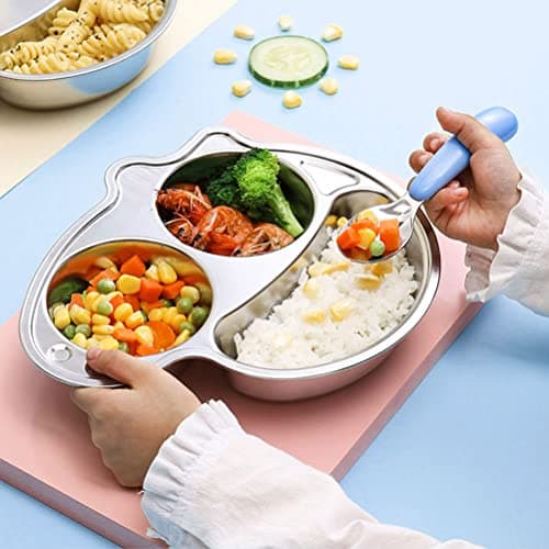 Lanjue Kids Fork and Spoon Set, 6 Pieces, Stainless Steel, 3 Colours — view 6