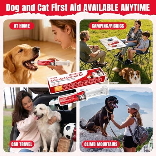 Activated Charcoal Paste for Dogs & Cats 60 cc, Pets First Aid Formula, Pets Charcoal Emergency for Poisoning, Indigestion & Diarrhea, Ready Absorb Toxins, Camping Survival Remedy — view 6