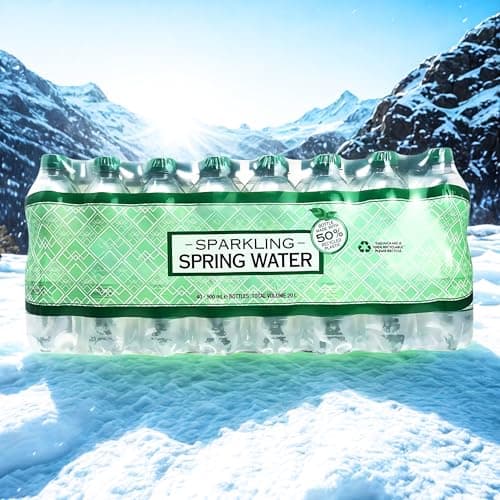 Multipack 500ml Sparkling Spring Water Compatible With Kirkland Spring Water, Bulk Wholesale Deal Hydration Pack For Everyday Use (20 Pack (20x 500ml)) — view 5