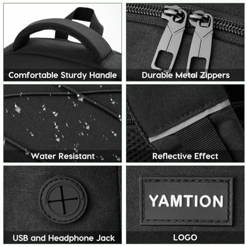 School Backpack for Men and Women,17.3 Inch College Bookbag Teens Laptop Backpack Schoolbag with for Students Work Business Office — view 4