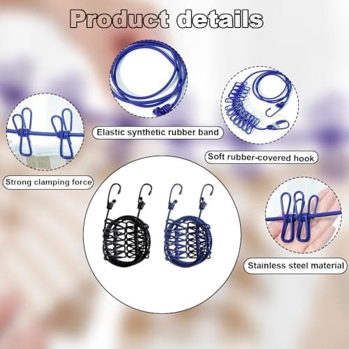 XINGSUI 2 Pcs Travel Washing Line,Portable Clothesline,for balcony,outdoors — view 3