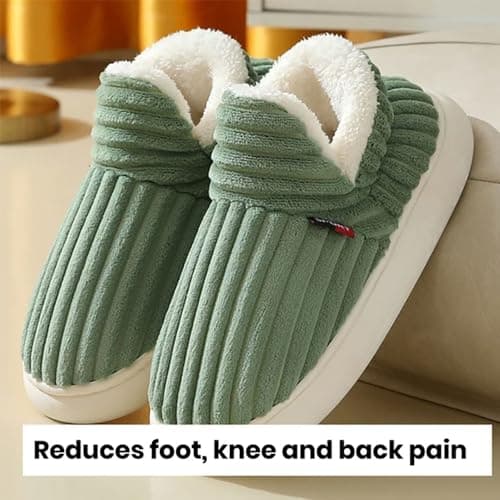 Zureto Cloud Slippers for Women Men, Unisex Winter Cozy Fashion Slippers Casual Home Shoes (Green, Adult, Women, 7.5, Numeric Range, UK Footwear Size System, 8, Medium) — view 5