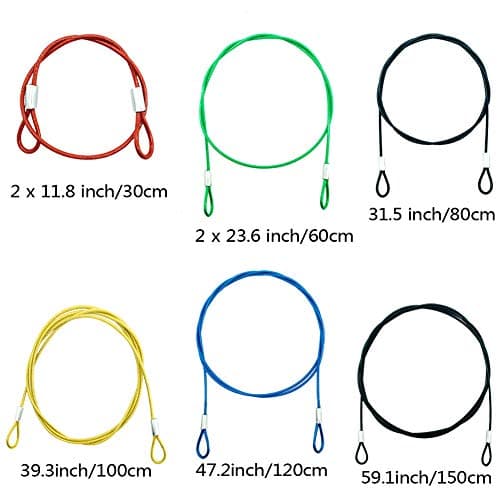 CKANDAY 8 Pack Safety Stainless Steel Tethers, Colorful Coated Lanyards Compatible with All GoPro Hero Series and Other Camera Devices — view 2