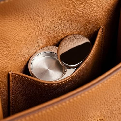HEALLILY Solid Perfume Travel Case 3g Balm Container with Aluminium Alloy Swivel Lid, Airtight Seal and Electroplated Silver Finish, Portable Fragrance Balm Holder for Vanity Setups — view 6