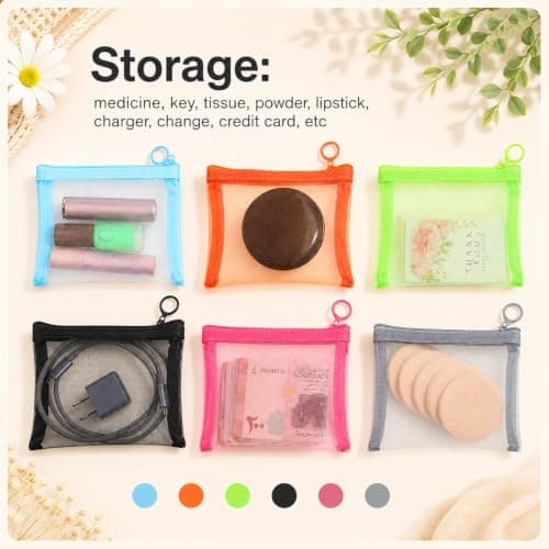 5 Pack Small Zip Pouch, 5 x 4 Inches Small Pouch with Zip — view 4