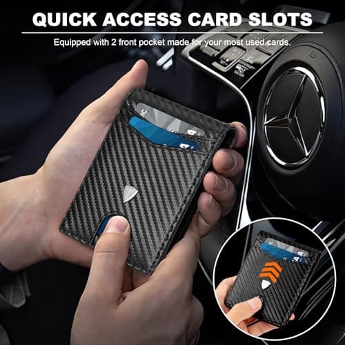 TEEHON Mens Wallets - Slim Wallets for Men UK with RFID Blocking & Gift Box — view 6