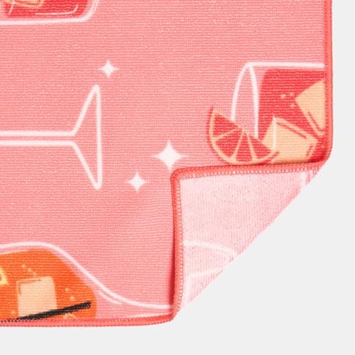 OHS Microfibre Beach Towel Orange Spritz, Super Soft Quick Dry Sand Free Beach Towels for Adults Large Lightweight Compact Pool Swim Summer Essentials Travel Towel, Pink - 71 x 152cm — view 5