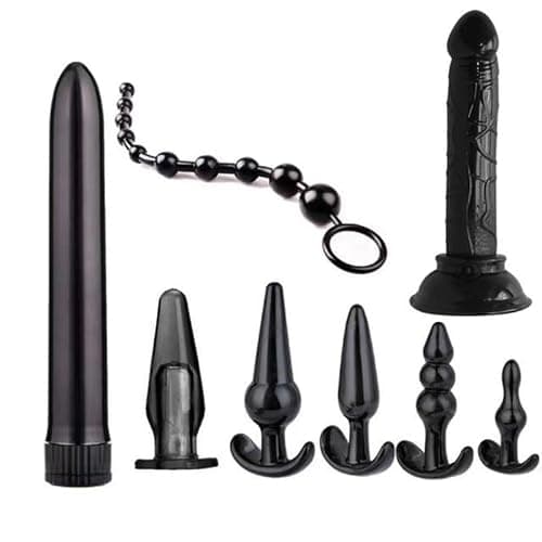 8-Pack Couples Black Elastic Hip Trainer