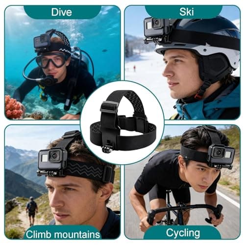 Head Strap Mount for GoPro Hero 13/12/11/10/9/8/7/6/5/4 Session 3+/3/2/1 — view 6