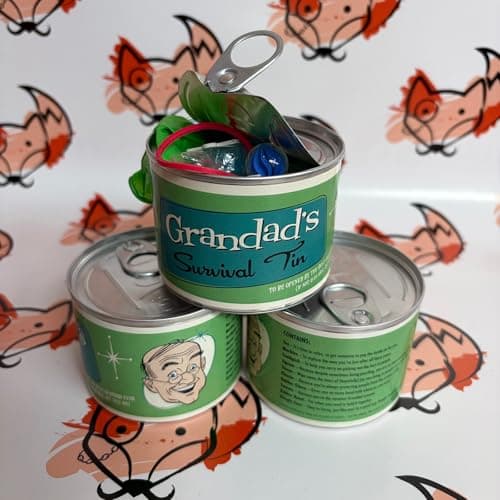 Father Fox - Retro Style Gift For Grandad - Novelty Survival Tin, Kit - Grandad's Birthday, Grandfather — view 4