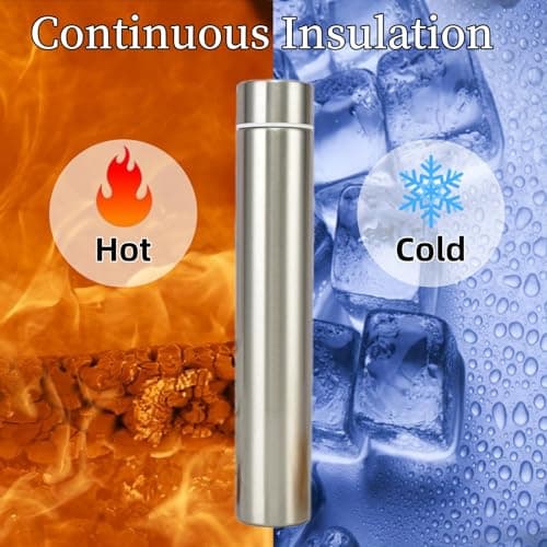 Covzoe 4 Pack Slim Stainless Steel Water Bottles Leak Proof, 280 ml — view 3