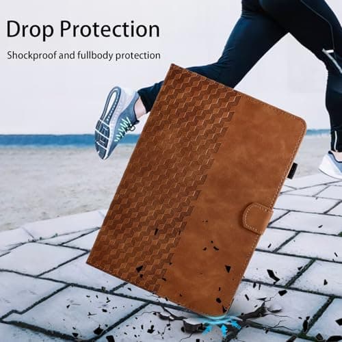 Vkooer Case for iPad MINI 5th Generation 2019 7.9 inch - iPad MINI 4/3/2/1 PU Leather Folio Flip Cover Smart Shell with Auto Sleep/Wake Multi Angle Viewing Stand, Brown — view 5