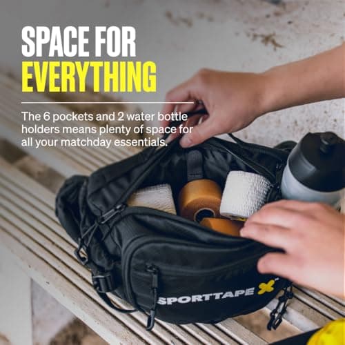 SPORTTAPE Bum Bag - 3L Waterproof Run On Hip Pack for Sports, First Aid — view 4