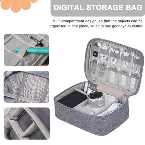 Megcdtr Electronic Organizer, Travel Cable Organiser Bag(Grey) — view 5